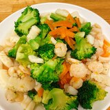 海鮮と野菜の彩り炒め